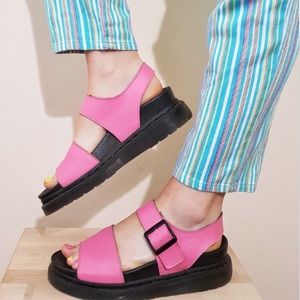 Dr. Marten’s Pink Romi platform sandals size 9